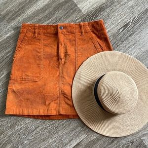Corduroy Old Navy Skirt -Terracota Color